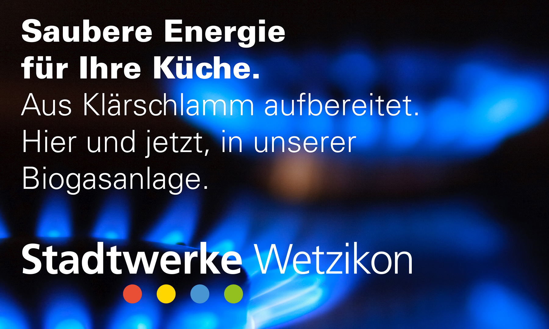 Atelier Leuhold - Logo Design Zürich - Stadtwerke Wetzikon - Plakat Biogas